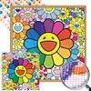 >SALE<5D DIY Full Round Drill Partial AB Diamond Painting Happy Flower Decor 50x50cm