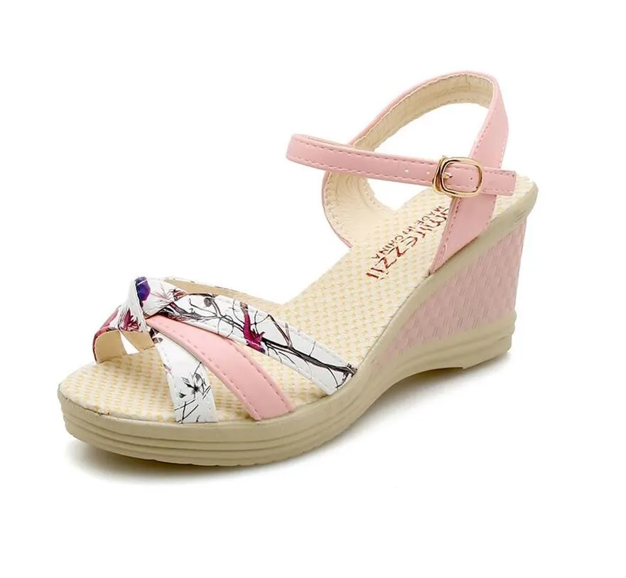 New Shoes Women Sandals Summer Wedge Sandals 2021 Women Shoes Bohemian Fashion Buckle Classic Non-slip Sandals Shoes Women