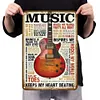 Music - Vintage Metal Signs - 20*30cm/30*40cm - Music&Warning