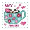 12 months -11CT Stamped Cross Stitch Kit(35*35cm)
