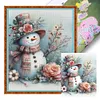 (Multi Style)Snowman With Wool Hat-Full Embroidery 3 strands 11CT Stamped Cross Stitch-40*50CM