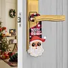 Christmas Snowman Diamond Painting Door Handle Hanging Sign Door Wooden Pendant Kit
