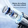 Portable outdoor high-speed cooling fan with transparent cool mecha shape