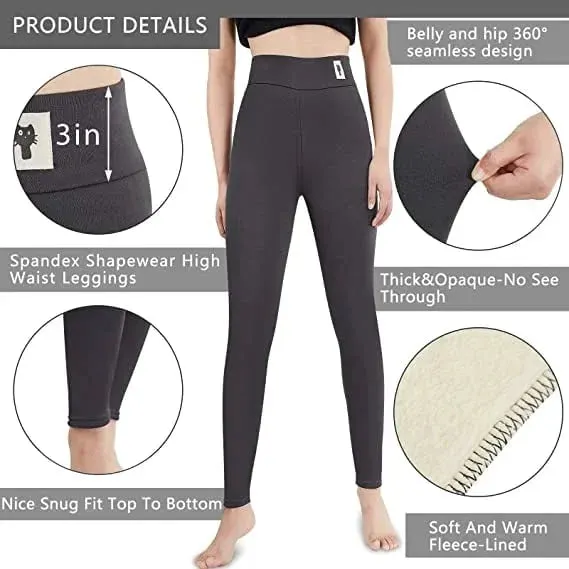 Soft Clouds Leggings Casual Warm Winter Solid Pants-Pink