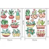 2pcs DIY Diamond Painting Plants Sticker Kit