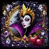 (Counted/Stamped)Disney Villains-Snow White-Evil Queen-11CT Cross Stitch 45*45cm/17.72*17.72in