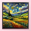 Starry Sky Scenery-11CT Stamped Cross Stitch 50*50cm/19.69*19.69in