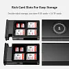 JJC Memory Card Reader 3 in 1 Portable Travel UHS-II SD MicroSD Card Case Holder Type-C USB 3.1 Data Cable External Card Reader Adapter with USB C to USB Lighting OTG Adapter Converter