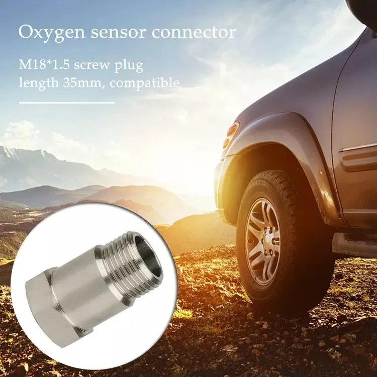 Garlaven Universal M18x1.5 Car Oxygen Sensor Adapter Vehicle Engine Lamp Extenders