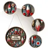 (US Local)DIY Outdoor Fishing Diamond Art Pendant Window Hanging Art for Home