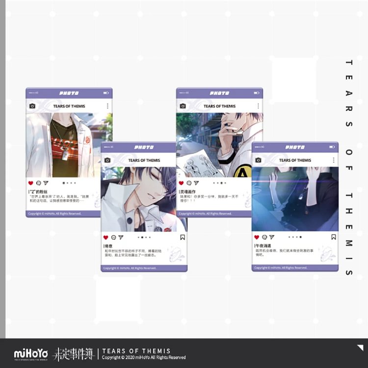  Collection Series Freeze-Frame CG Acrylic Photo Card First Shot [Original Tears of Themis Official Merchandise]