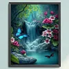 Butterfly Waterfall - 11CT/14CT Stamped Cross Stitch 40*50cm/15.75*19.69in