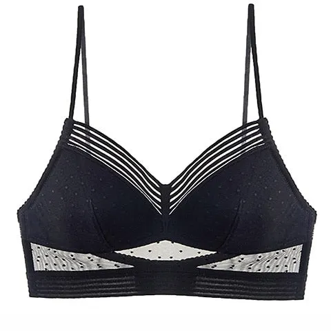 2021 New Women's Open Back Bra Sexy Lace Underwear Fashion Push Up Comfort Invisible Brassiere Female Sexy Dress Lingerie