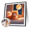 Full Moon Kitten-Paint by Numbers Acrylic Painting 40*40CM