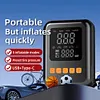 Tire Inflator 120 PSI Portable Air Compressor with LED Light Cordless Bike Pump