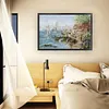 >SALE<Full Embroidery Cotton Thread 14CT Counted Mariner Harbor Cross Stitch75x52cm