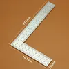 Mini 5x10cm Measuring Ruler Stainless Steel Square For Student Carpenter