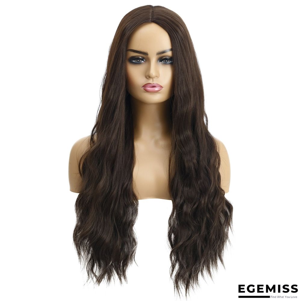 Wavy Curly Hair Ladies Wig Headgear Gradient Long Curly Hair | EGEMISS