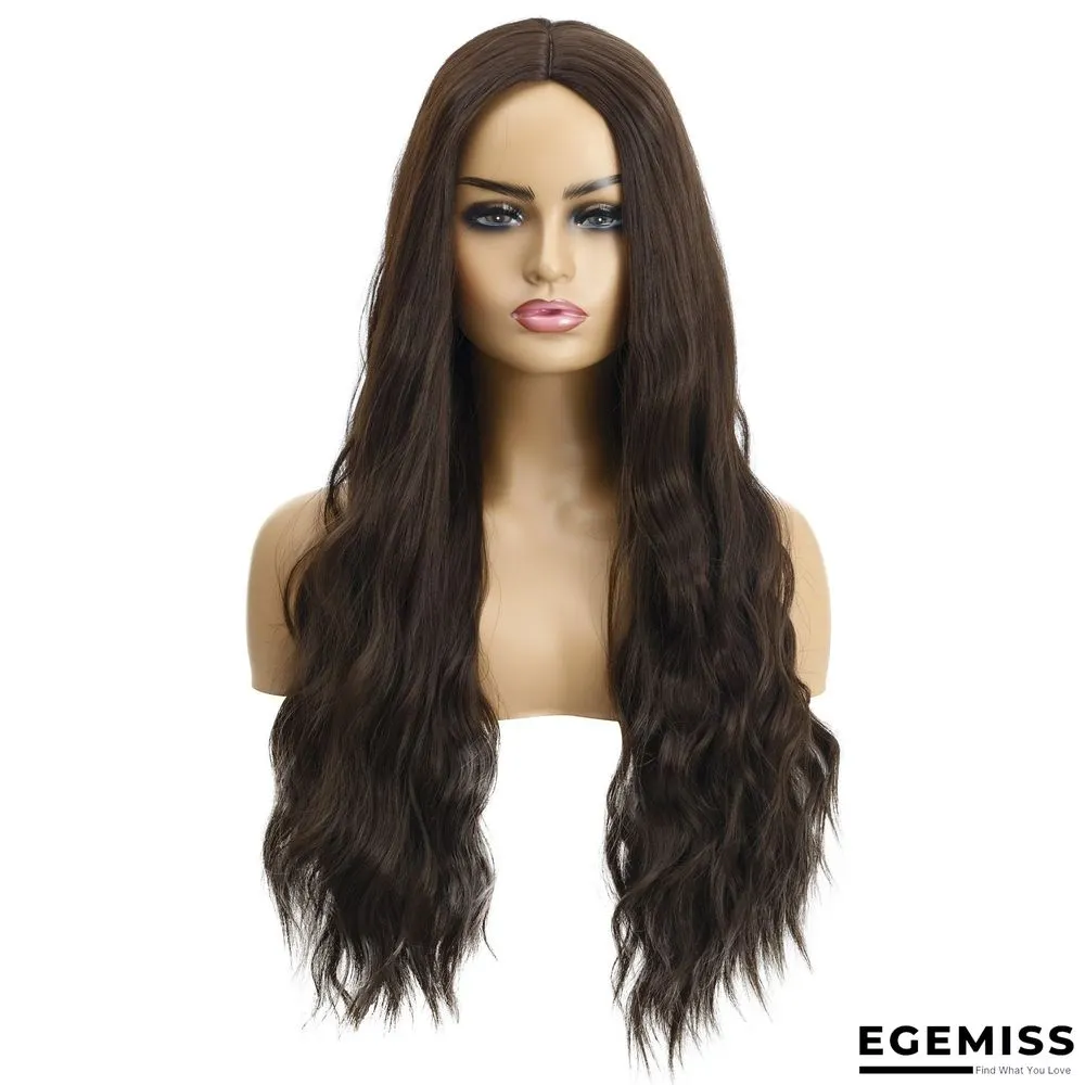 Wavy Curly Hair Ladies Wig Headgear Gradient Long Curly Hair | EGEMISS