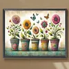 (US Local)Garden Pots-Full Round Diamond Painting