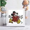 16pcs Cartoon DIY Mini Round Diamond Painting for Table Decor No Frame15x15cm