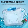 5L Water Container No Leakage Portable Camping Water Jug with Spigot Water Tank