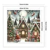 Christmas Tree And Santa Claus - 11CT Stamped Cross Stitch - 50*50cm - Xmas
