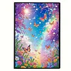Butterfly 5D DIY Diamond Art Painting Notebook Kit 50 Pages A5 Rhinestone Art Painting Notebook Kit for Adults Beginners Holiday Birthday Gift