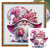 (US Local)Rose Gnome-11CT Stamped Cross Stitch Kit(40x40cm)
