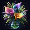 Diamond Painting-DIY Full Round Drill Luminous Flowers