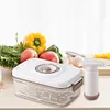[US Local Warehouse] Vacuum Food Storage Box Large Capacity for Fruits Vegetables (2.1 Manual Pump)