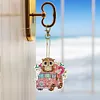 5Pcs DIY Diamond Painting Owl Keychain