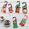 Christmas Snowman Diamond Painting Door Handle Hanging Sign Door Wooden Pendant Kit
