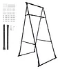 [US Local Warehouse] Foldable Free Standing Pull Up Bar Stand Power Tower Workout Station for Home Gym Strength Training Adjustable Pullup Fitness Equipment Multifunctional Exercise Rack