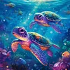 Sea Turtle -Full Square Diamond Painting(45x45cm)