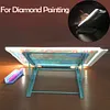(24*19*1.5CM) Foldable Stand for Diamond Painting Light Platform Base (Blue)