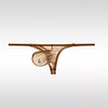 Men's Ice Silk Elastic Silky Thong U-Convex Seamless Sexy Thin Strap Tight T-Pants