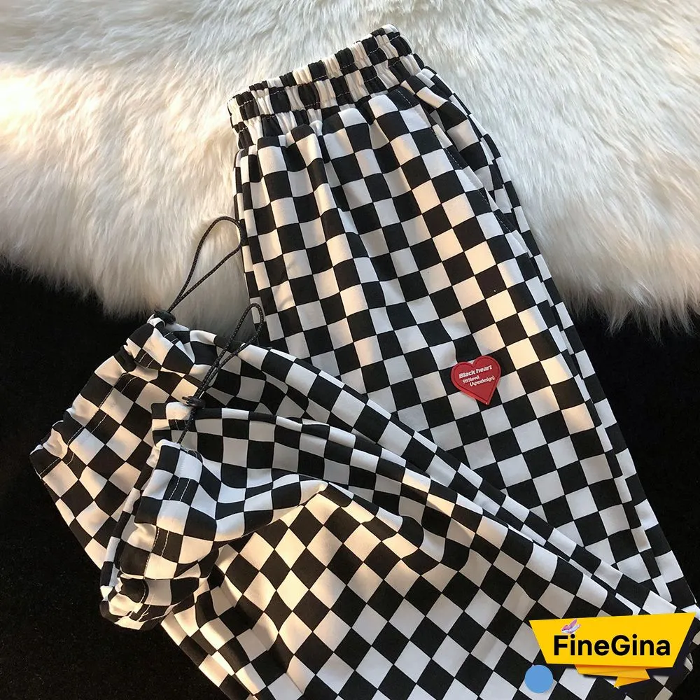 Plaid Heart Slacks