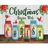 Christmas Poster-Special Shaped Diamond Painting Kit