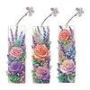 DIY 3Pcs Flowers-Diamond Painting Bookmark