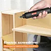 Electric Screwdriver Set LED Light Automatic Screwdriver for Furniture Gaming PC