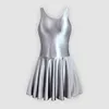 Men's glossy silky one-piece house dress