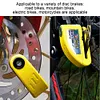 Motorcycle Lock With Alarm|110dB Alarm Sound Disc Brake Lock,Motorcycle Lock Accessories|Waterproof Brake Lock,For Electric Cars,Motorcycle,Moped,Dirt Bike,Road Bikes,Scooter