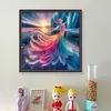 Ice Dress Girl-14CT Stamped Cross Stitch 40*40cm