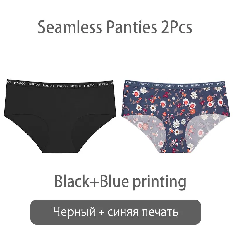 FINETOO Seamless Panties Women Rose Printing Underwear Fashion Letter Panty Ladies Briefs Underpants S-XL Female Briefs Lingerie