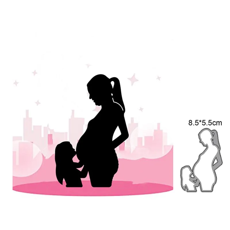 Heart Rains Umbrella Girl Metal Cutting Dies Cut Die Mold Decoration Scrapbook Paper Craft Knife Mould Blade Punch Stencils Dies
