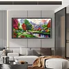 (Big Size)[Brand]Landscape - 14CT Stamped Cross Stitch - 103*52cm - Natural