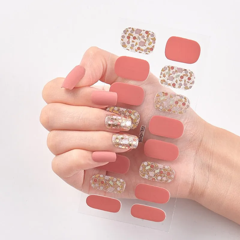 Three Sorts 0f Nail Stickers Nail Wraps DIY Full Cover Nail Stickers Novidades Designer Nail Decals Nails Sticker Designer