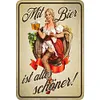 Avec de la bi&egrave;re - Panneaux en &eacute;tain m&eacute;tallique(20*30cm/30*40cm) - Bi&egrave;re