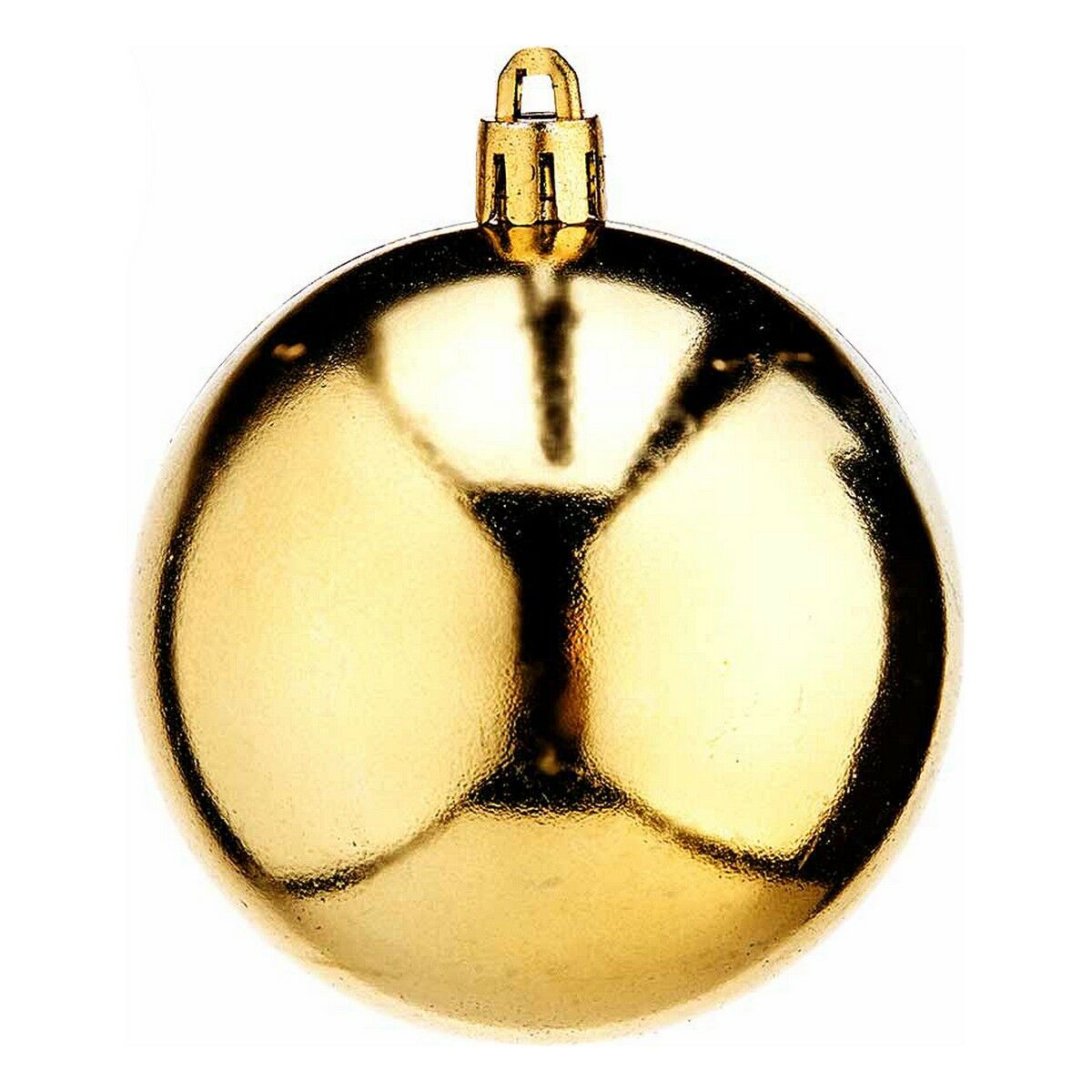 Christmas Baubles Krist+ Golden PVC &Oslash; 7 cm 12 Units